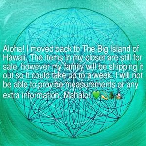 Closet Information!!! :)